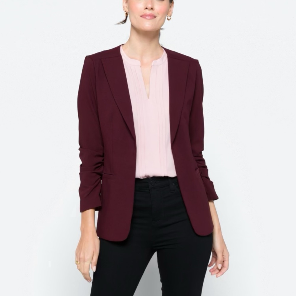 Skies Are Blue Raja Collarless Blazer